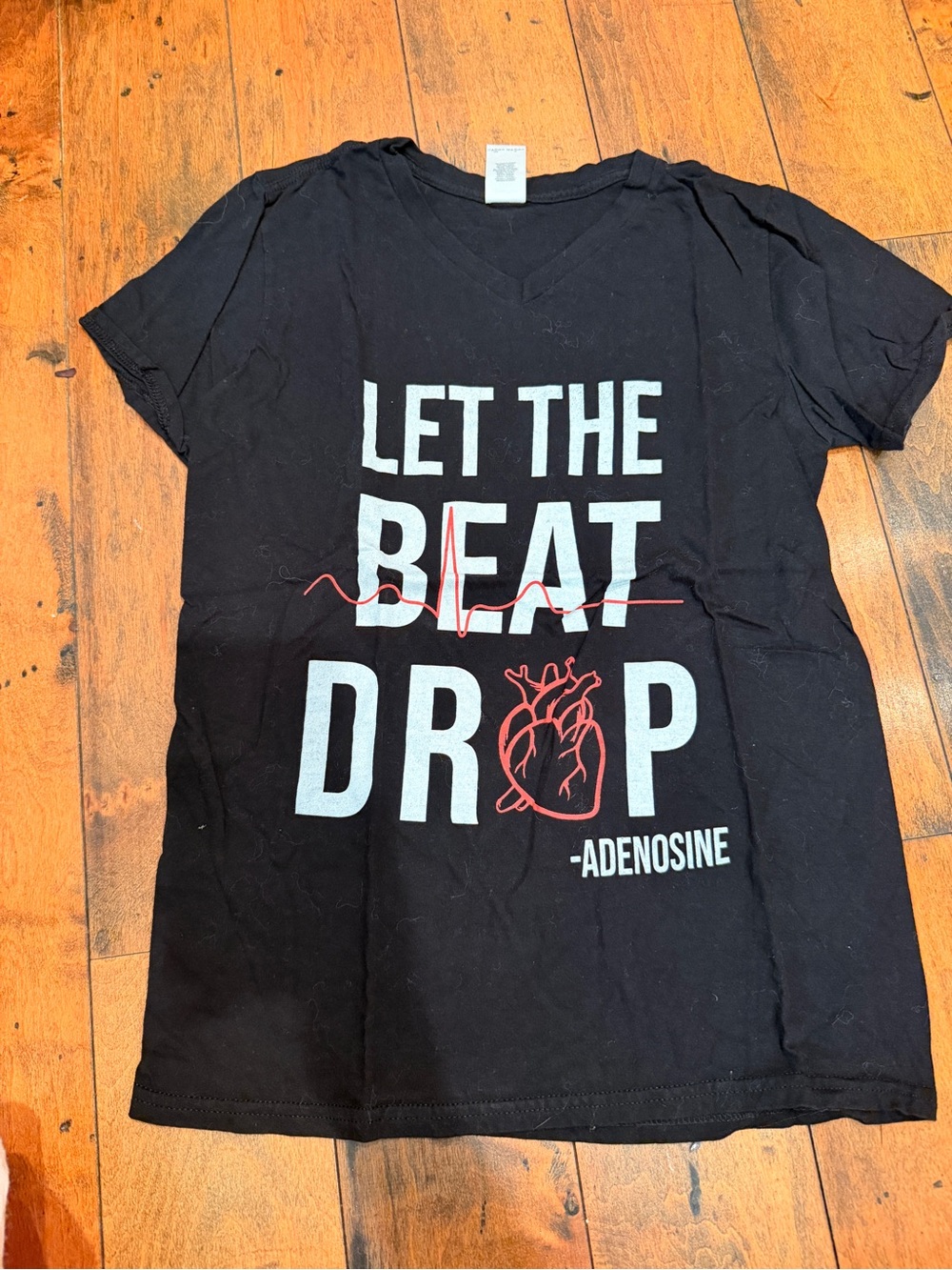 Gildan Black Kids' Tee LET THE BEAT DROP Graphic
